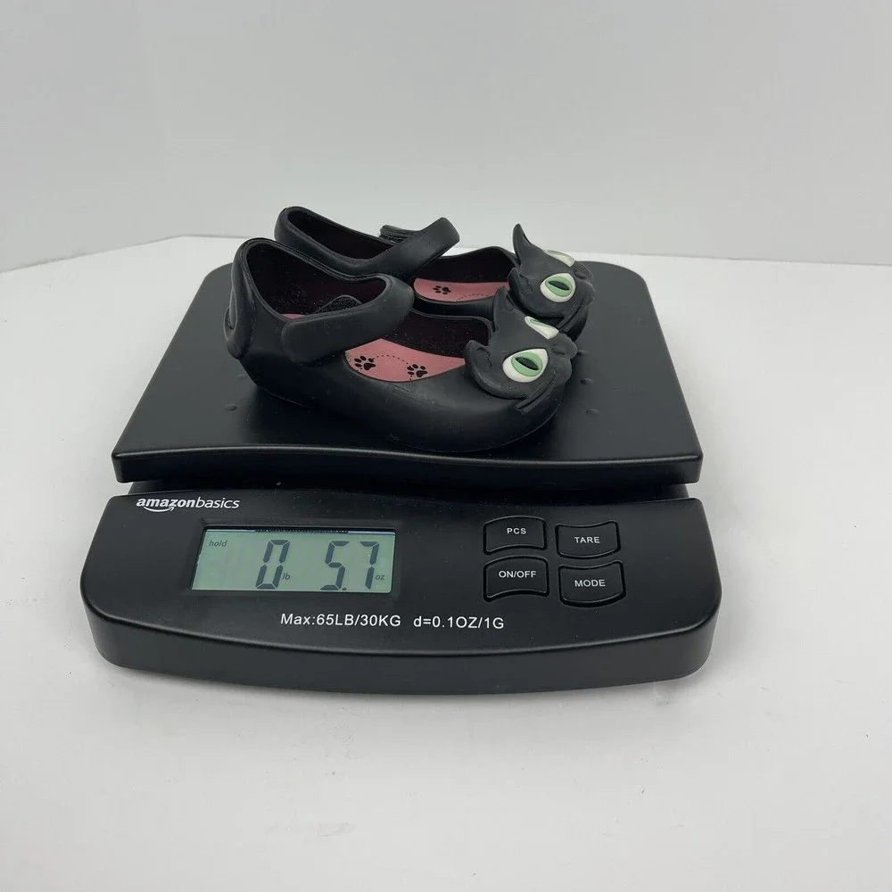 Mini‎ Melissa Black Cat Mary Jane Shoes Toddler Size 5 Halloween Festive
